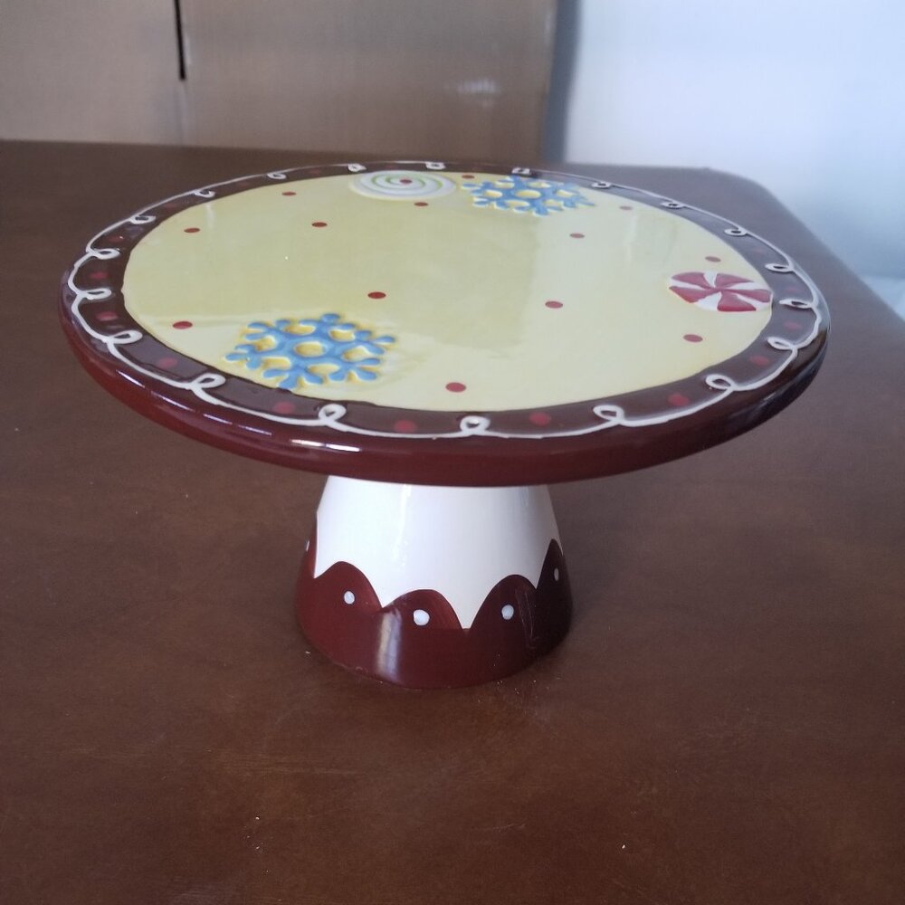Mambo Group Holiday Pedestal Cake Plate